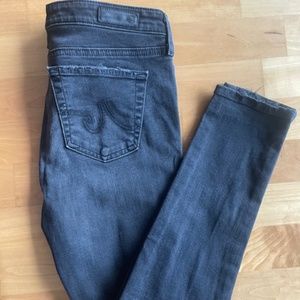 AG black distressed jeans size 29R